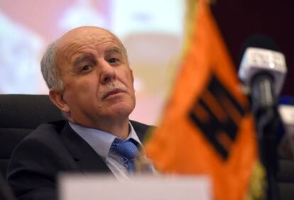 Said Shanoun, el máximo responsable de Sonatrach, el pasado domingo en Argel.