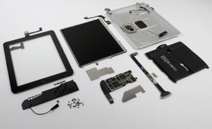 Componentes fabricados por Samsung, Broadcom y Texas Instruments se encuentran en el interior del aparato de Apple.