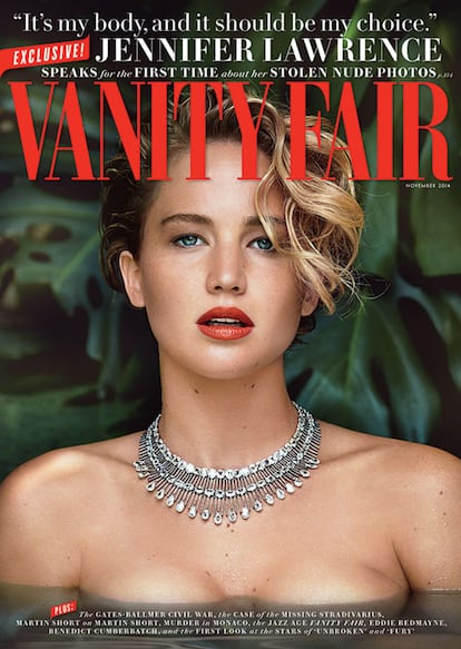 «Nunca te di permiso para que vieras mi cuerpo desnudo», declaró Jennifer Lawrence a ‘Vanity Fair’ en 2014, rompiendo así los ciclos informativos sobre los supuestos «escándalos sexuales» de las estrellas.