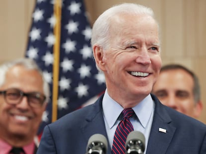 Joe Biden, este miércoles en Los Angeles.