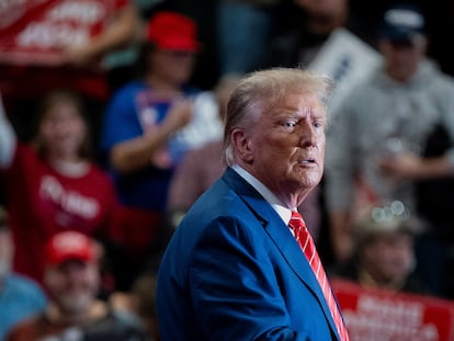 Donald Trump, on Saturday at a rally in Clinton (Iowa).