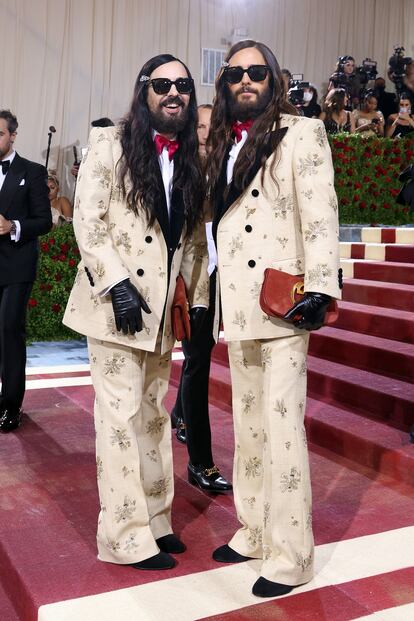 Alessandro Michele y Jared Leto en la gala del Metropolitan Museum 2022.