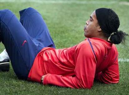 Ronaldinho, el gran ausente del encuentro de hoy por sanción.