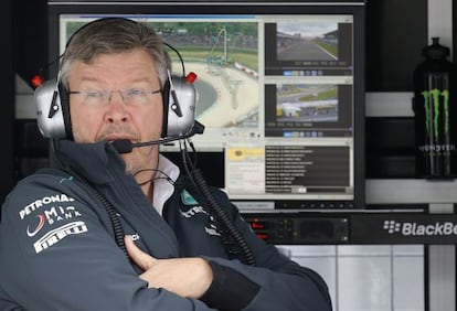 Ross Brawn, en el Gran Premio de Alemania