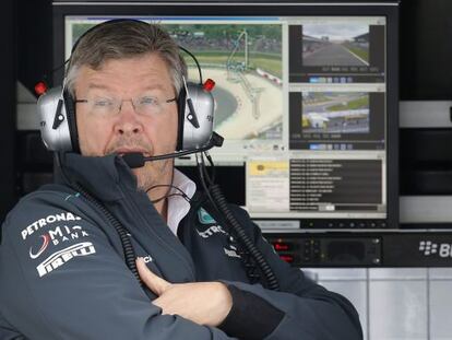 Ross Brawn, en el Gran Premio de Alemania