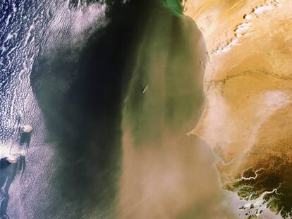 Una tormenta de arena atraviesa Guinea, Mauritania y Senegal