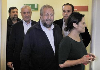 Pachi Vázquez junto a Orozco, Laura Seara, Caamaño y Pablo García