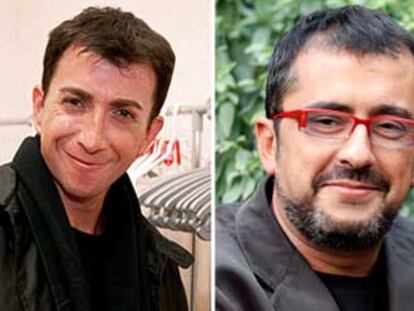 De izquierda a derecha, Luis del Olmo, Pablo Motos y Andreu Buenafuente.