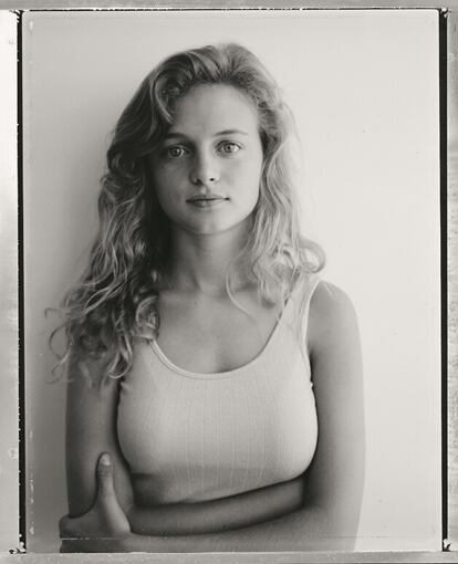 La actriz Heather Graham, retratada en 1987.