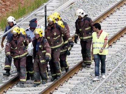 Accidente mortal en el túnel de las obras del AVE en Martorell, en 2007.