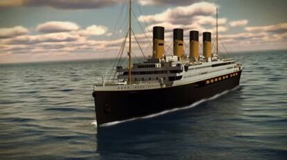 Una proyección del futuro 'Titanic II'.