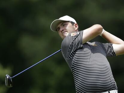 Jon Rahm, en un torneo universitario.