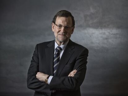 El presidente del Gobierno español, Mariano Rajoy, en Moncloa.