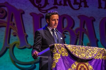 Manuel Amador, empresario de Albacete, durante la gala de presentación de los carteles de 2024.