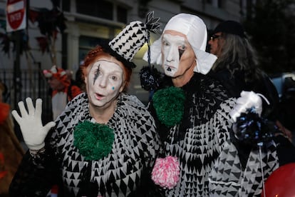 Miles de personas participaron en el desfile anual de Halloween en la ciudad de Nueva York, EE. UU., el 31 de octubre de 2018.