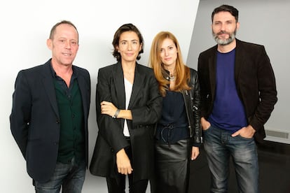 Luis San Narciso, director de casting de Globomedia; Carmen March, directora creativa de Pedro del Hierro; Empar Prieto, directora de S Moda; y Antonio Rubial, director de A6 Cinema.