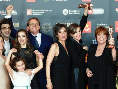 Foto de família després de la gala dels Gaudí.