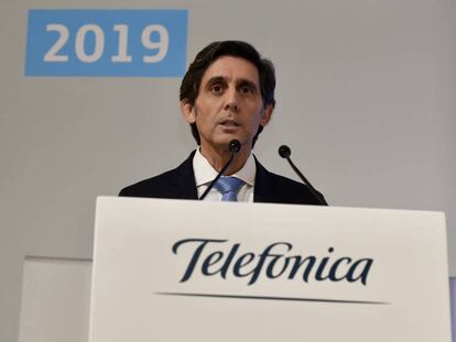 El presidente ejecutivo de Telefónica, José María Álvarez-Pallete,