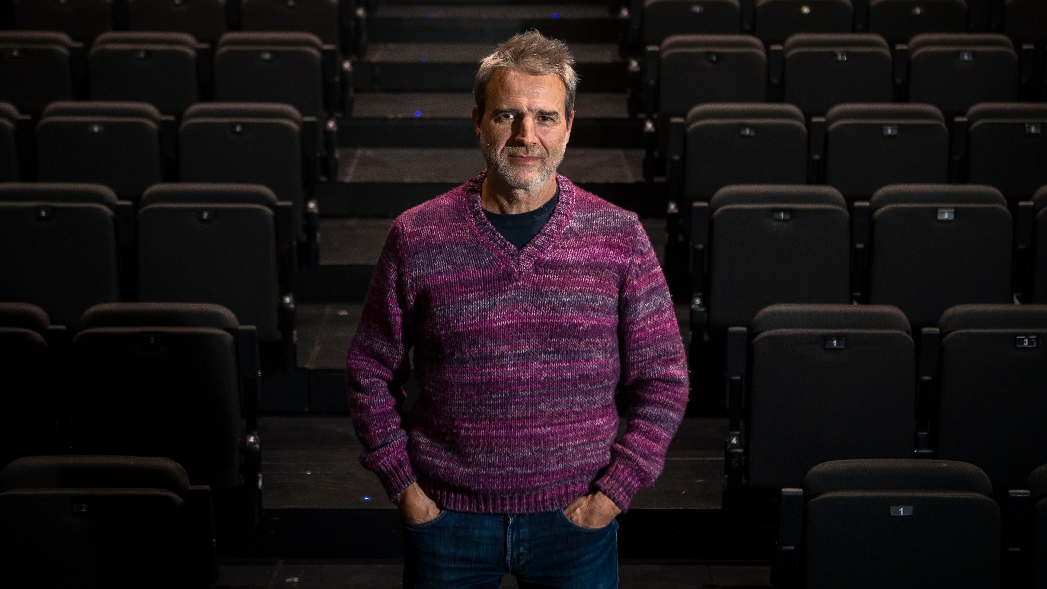 Alberto San Juan, en el teatro Valle Inclán de Madrid.