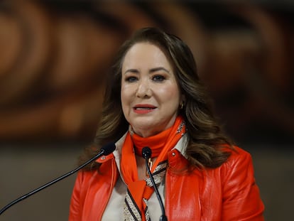 Yasmín Esquivel durante un acto protocolario en Ciudad de México, el pasado 25 de noviembre.