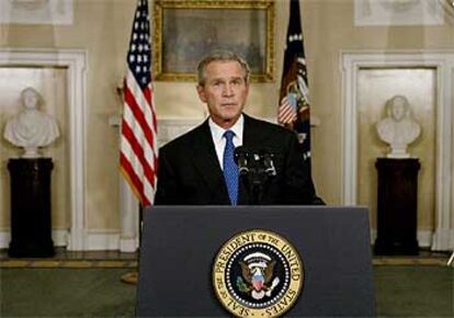 Bush, en su intervención en la Casa Blanca.