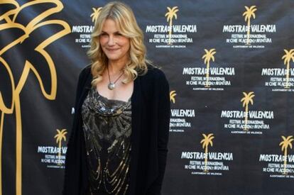 La actriz Daryl Hannah ha acudido hoy a la inauguración de la Mostra de Valencia.