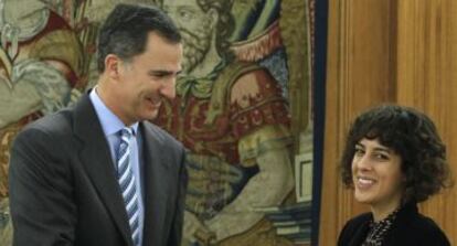 King Felipe VI meets with a representative for Podemos-En Marea on Friday.