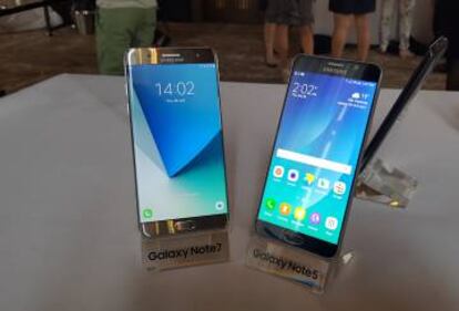 Comparativas del Galaxy Note 7 y el Note 5.