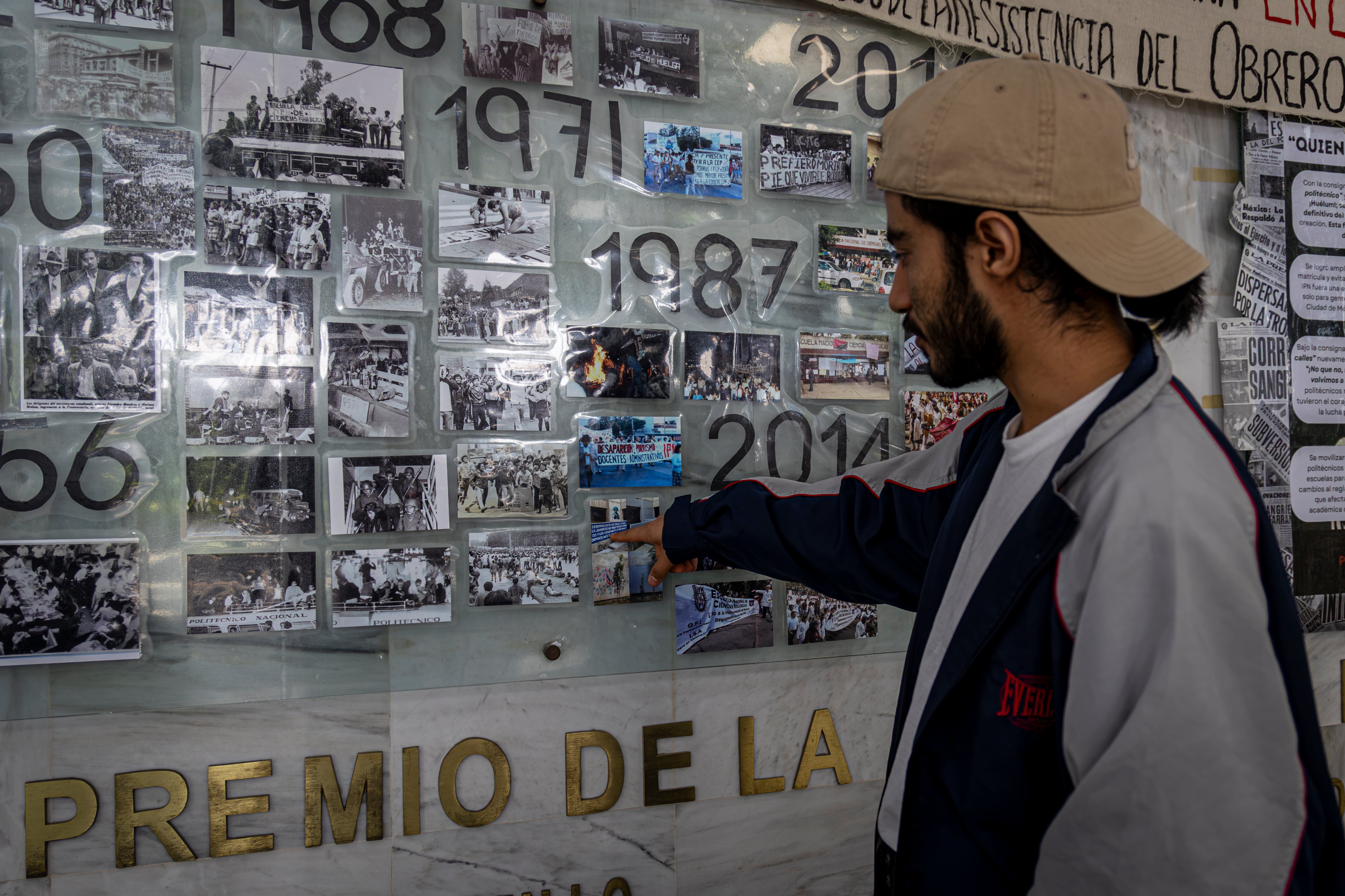 Yei Morales, 27, estudiante de Química y vocero del paro estudiantil.