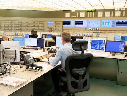 Sala de control nuclear de la central de Trillo (Guadalajara).