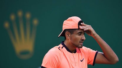 Kyrgios en su partido contra Zverev.