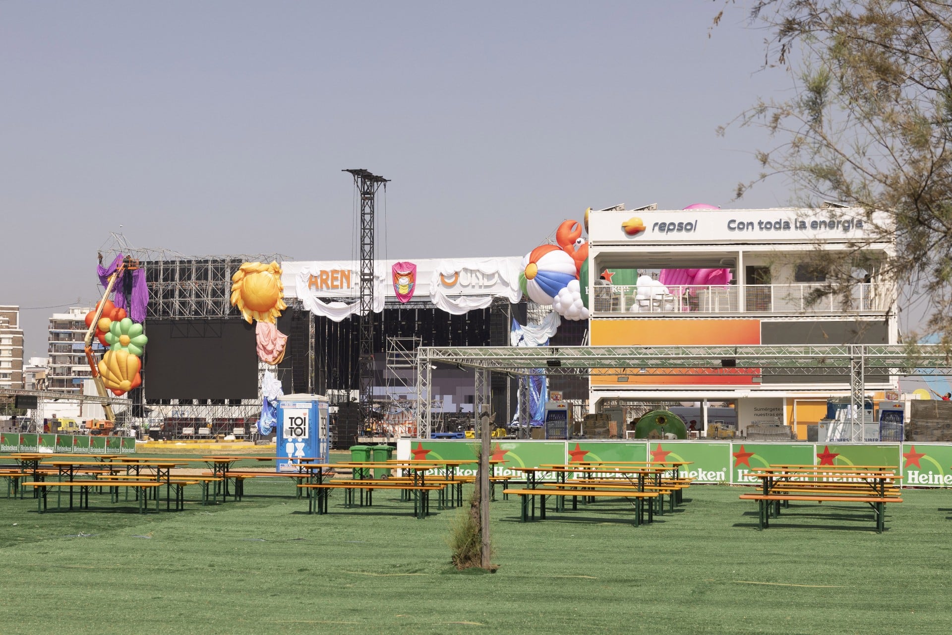 Instalaciones del Arenal Sound.