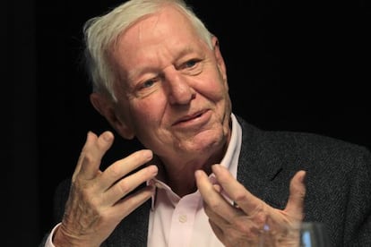 Hans Magnus Enzensberger, el pasado mes de abril en Bilbao.