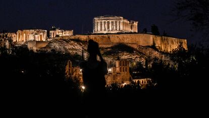 El Acrópolis en Atenas (Grecia).