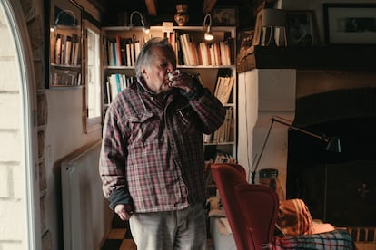Régis Debray, en otro momento de la entrevista.
