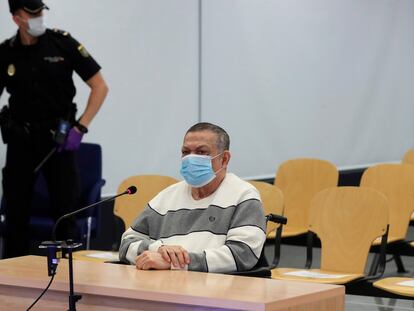El excoronel Inocente Orlando Montano, el pasado 8 de junio durante el juicio contra él en la Audiencia Nacional.