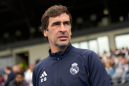Raúl González durante un partido del Real Madrid Castilla el pasado mes de octubre.
