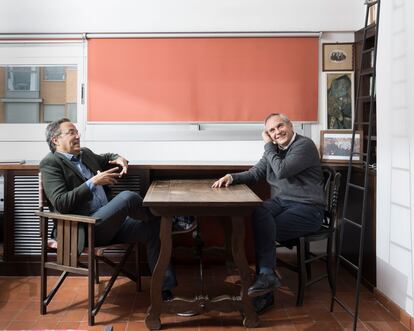 Juan Arnau y Pablo d'Ors, en un momento de la conversación.