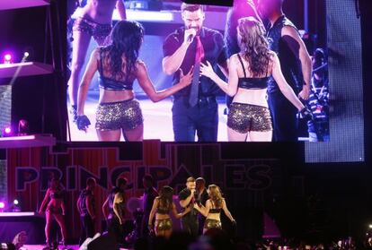 Un momento de la actuación de Ricky Martin en la gala de Los 40 Principales.
