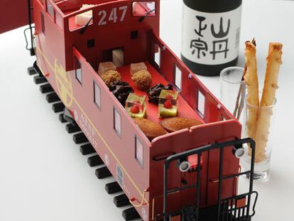 Creaciones de Carme Ruscalleda y sake de Ehime.
