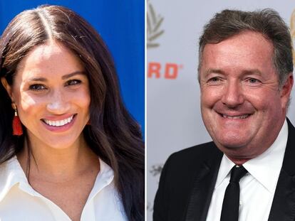 Meghan Markle (a la izquierda) y el presentador Piers Morgan.