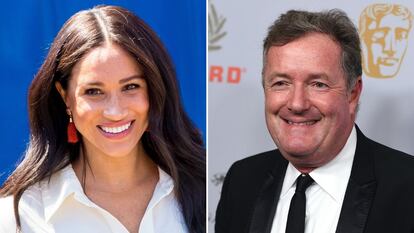 Meghan Markle (a la izquierda) y el presentador Piers Morgan.