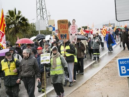 Marcha organizada por la Plataforma de Parados de St. Vicen&ccedil; dels Horts.