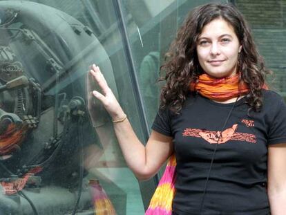 Raquel Portela, en la sede de la Esculea de Ingenieros de la UPV.