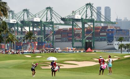 Club de golf de Sentosa donde se celebró el campeonato HSBC femenino en marzo de 2015.