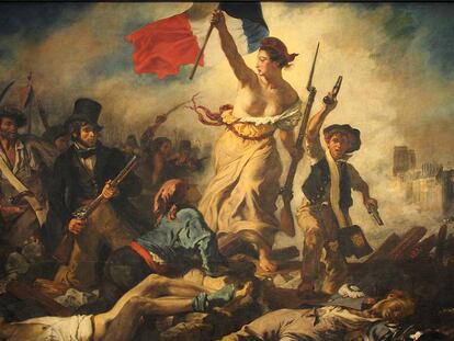 &#039;La Libertad guiando el pueblo&#039; (1830), de Eug&egrave;ne Delacroix.