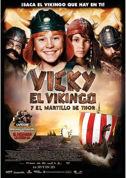 Cartel de Vicky El Vikingo y el Martillo de Thor