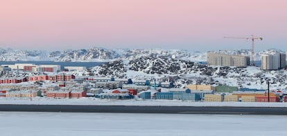 Nuuk, la capital de Groenlandia, en una panorámica del pasado 7 de enero.