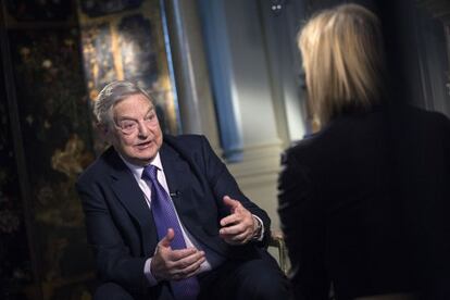 George Soros, durante una reciente entrevista.