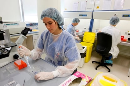 Laboratorio de Histocell, del grupo Noray, dedicado a la investigación de productos innovadores dirigidos a la medicina regenerativa.